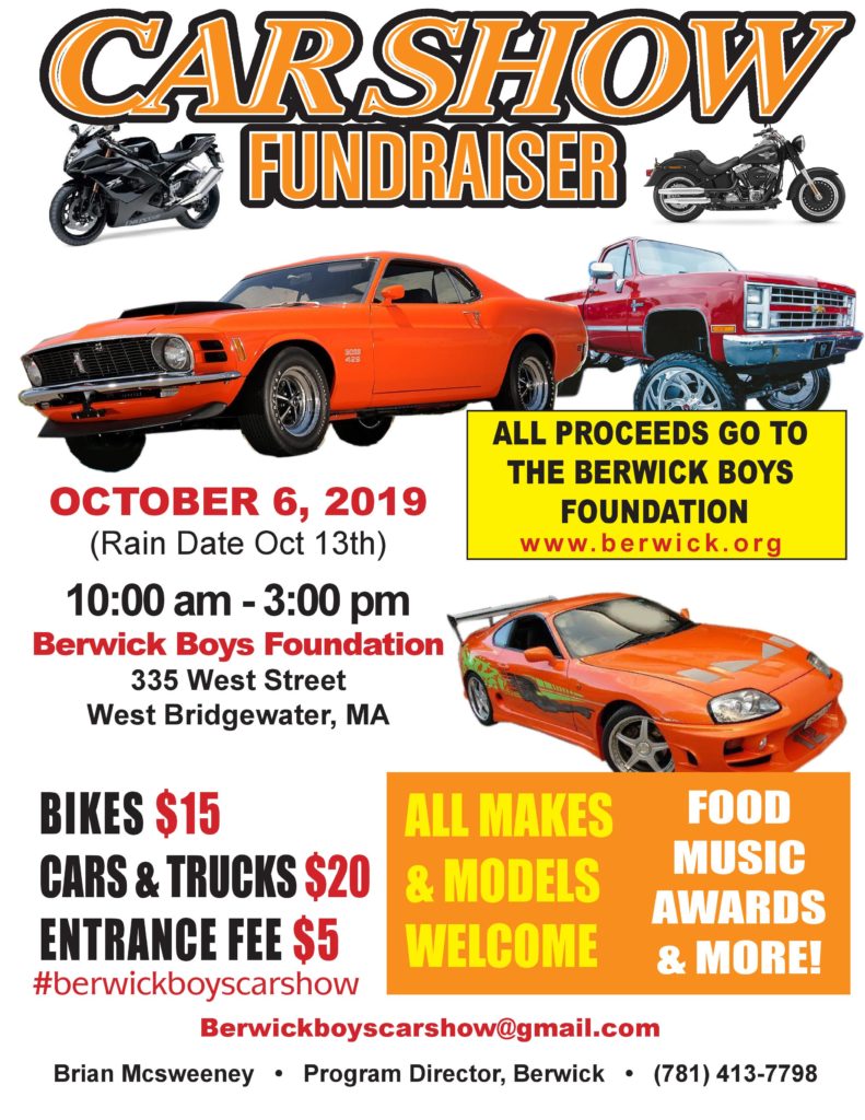 Flyer for Berwick Car Show 2019